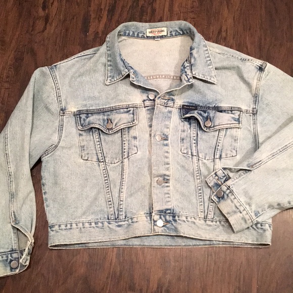 Guess Other - Guess Jean  Men Jacket Distressed Wash XL